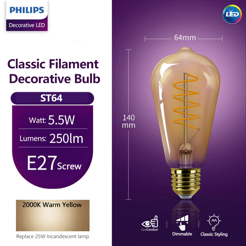 Philips LED Decorative Bulb ST - Philips Bulb Led Classic recension och pris