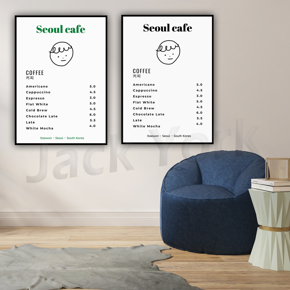 Seoul Cafe Print Wall Art Prin - South Korea Lifestyle recension och pris
