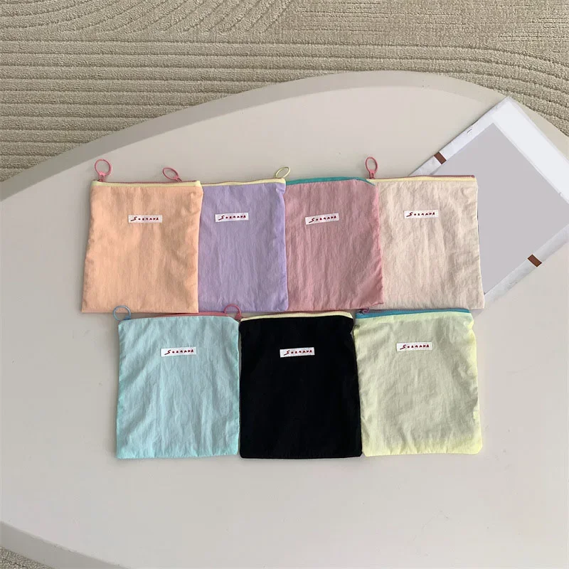 Solid Colour Makeup Bags Korea - Korean Skincare Routine recension och pris