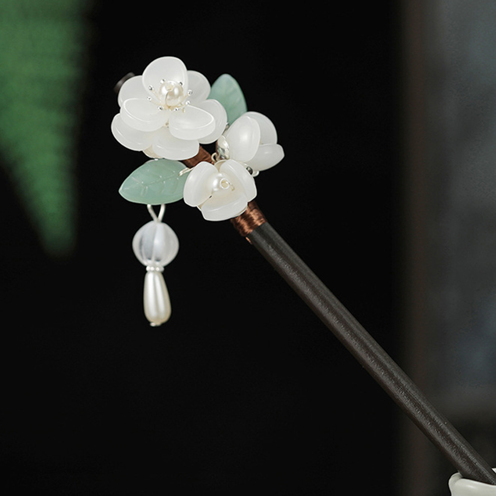 Retro Flower Hairpin With Pear - Hanbok Hair Pin recension och pris